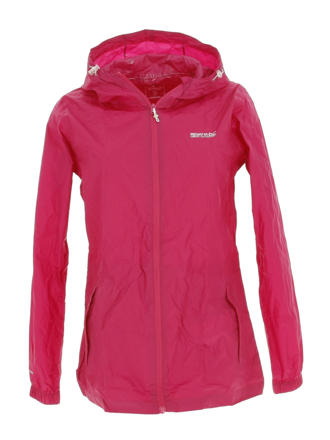 Veste imperméable pack it III berry rose femme - Regatta