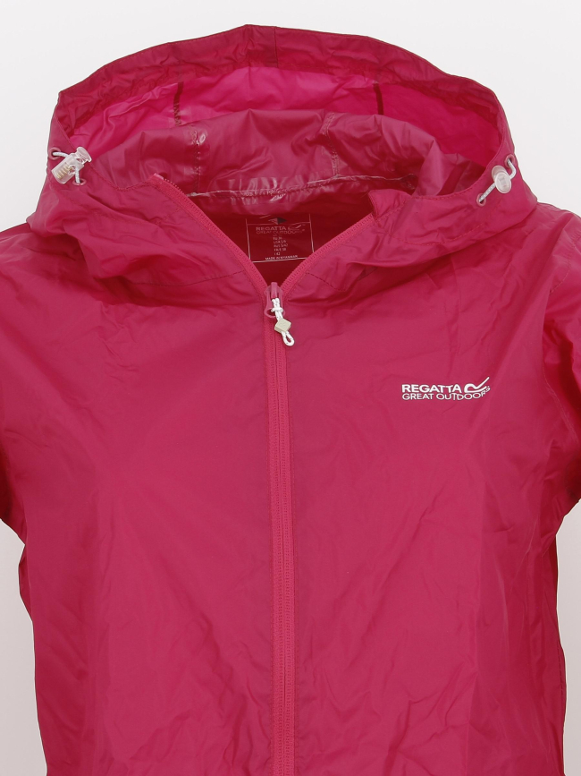 Veste imperméable pack it III berry rose femme - Regatta