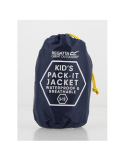 Veste imperméable pack it bleu marine enfant - Regatta