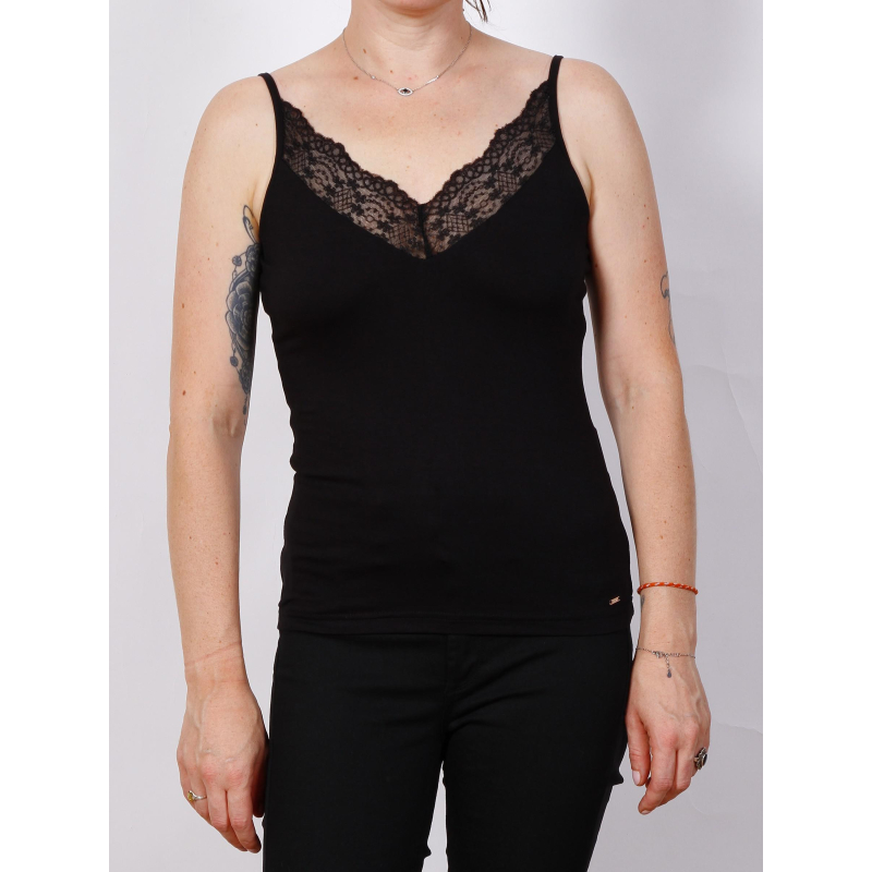 Caraco belle dentelle noir femme - Morgan