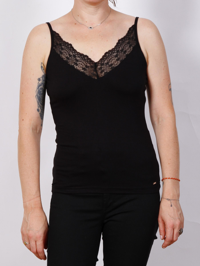 Caraco belle dentelle noir femme - Morgan