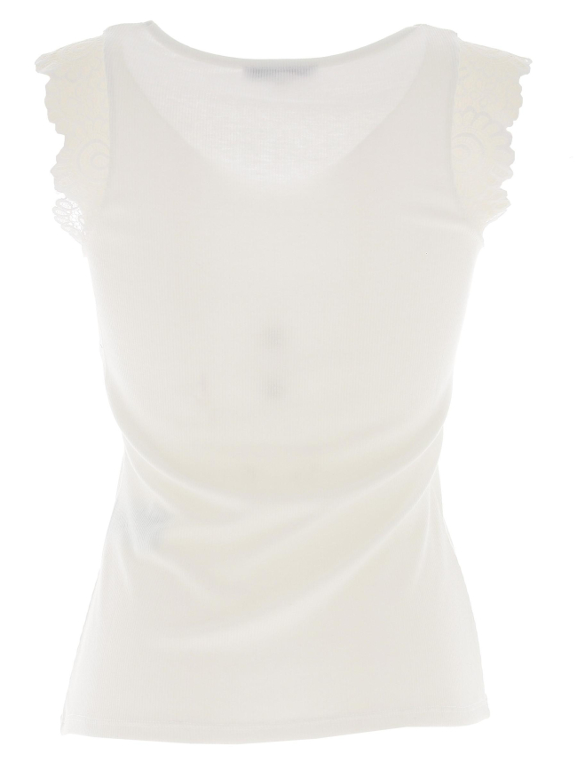 Débardeur col v didou blanc femme - Morgan
