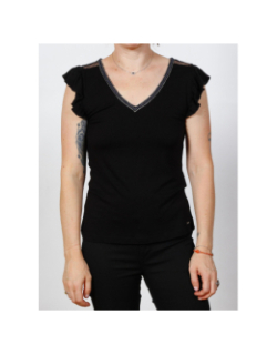 T-shirt sans manche duchan noir femme - Morgan