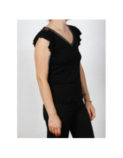 T-shirt sans manche duchan noir femme - Morgan