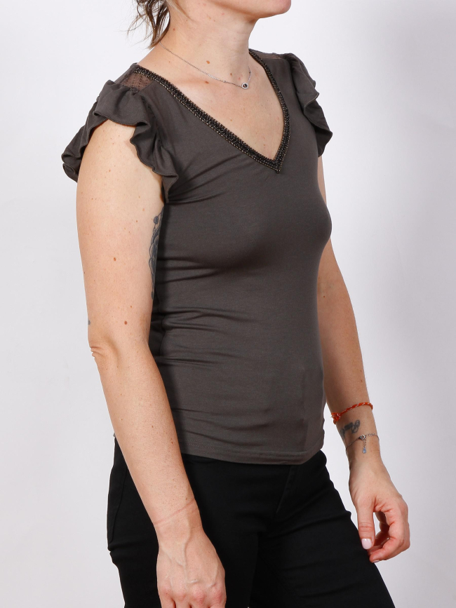 T-shirt sans manche duchan gris femme - Morgan