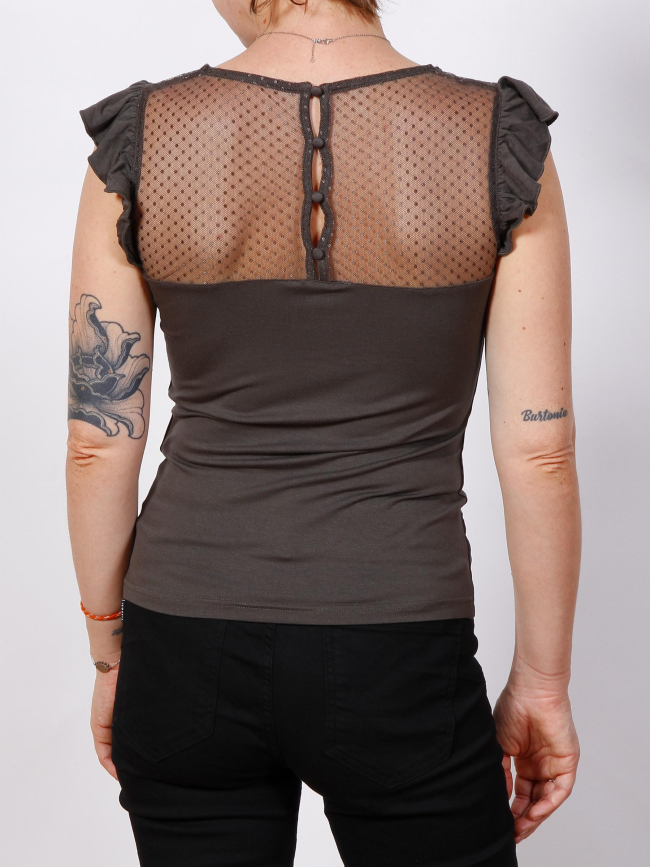 T-shirt sans manche duchan gris femme - Morgan