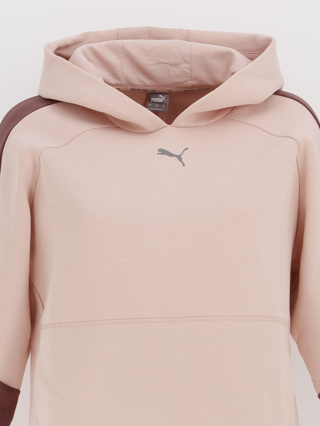 Sweat à capuche evostripe rose femme - Puma