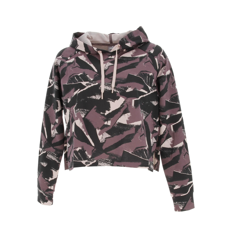 Sweat crop à capuche mdrn spt multicolore femme - Puma