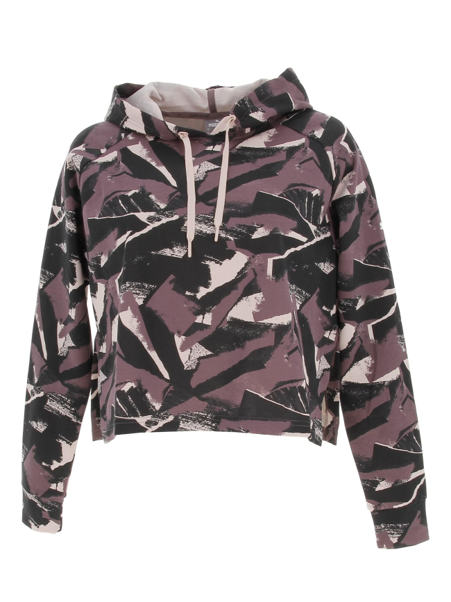 Sweat crop à capuche mdrn spt multicolore femme - Puma