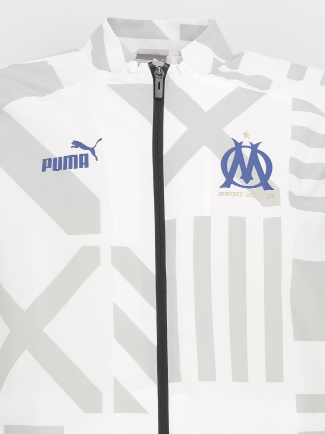 Veste de football Olympique Marseillais blanc homme - Puma