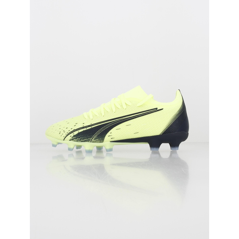 Chaussures de football ultra match fg/ag jaune - Puma