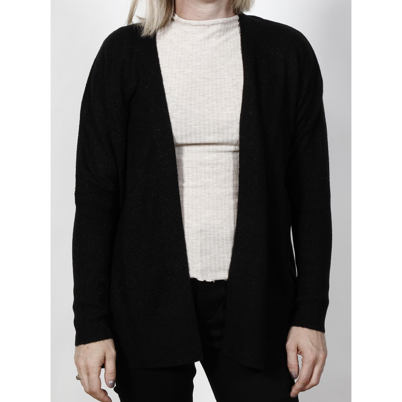 Gilet doudou noir femme - Morgan