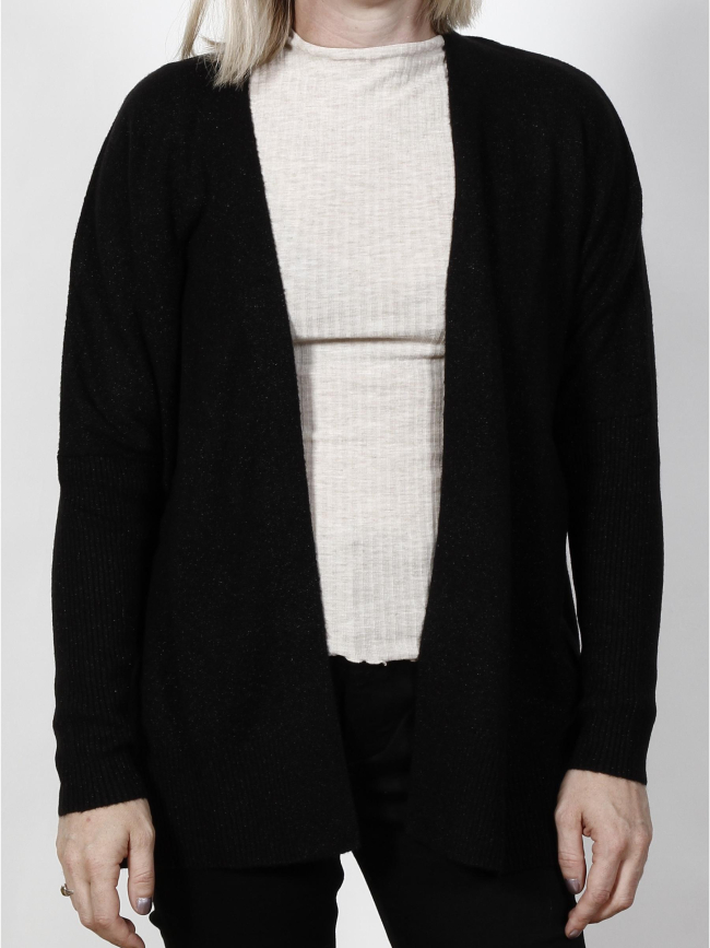 Gilet doudou noir femme - Morgan