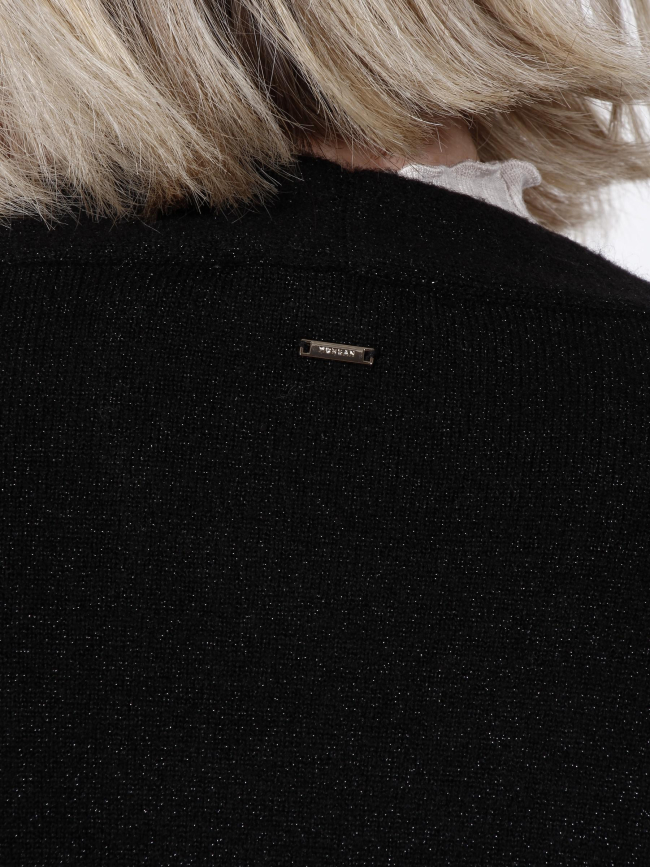 Gilet doudou noir femme - Morgan