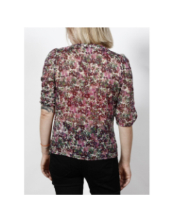 Blouse manches 3/4 cinou multicolore femme - Morgan