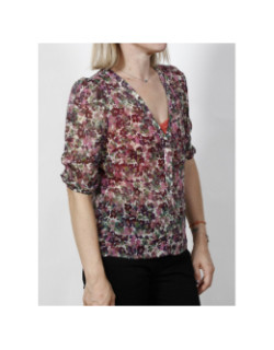 Blouse manches 3/4 cinou multicolore femme - Morgan