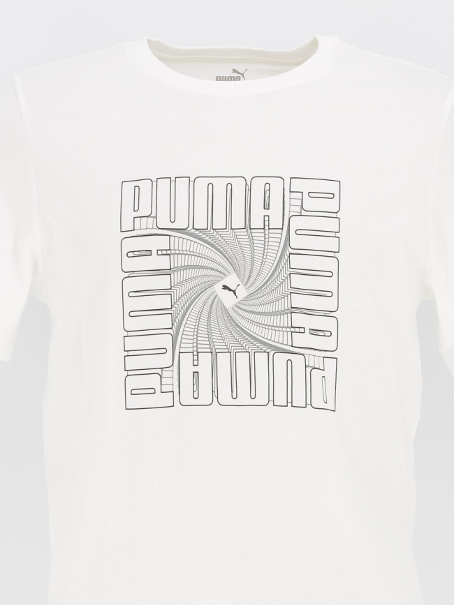 T-shirt reflective graf blanc homme - Puma