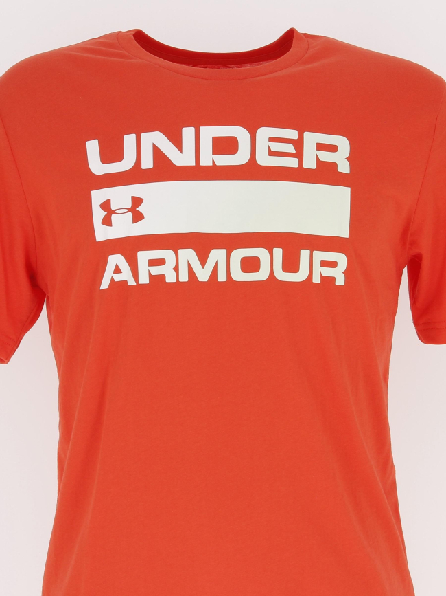 T-shirt de sport team issue orange homme - Under Armour