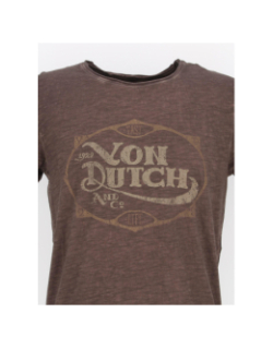 T-shirt tee retro marron - Von Dutch