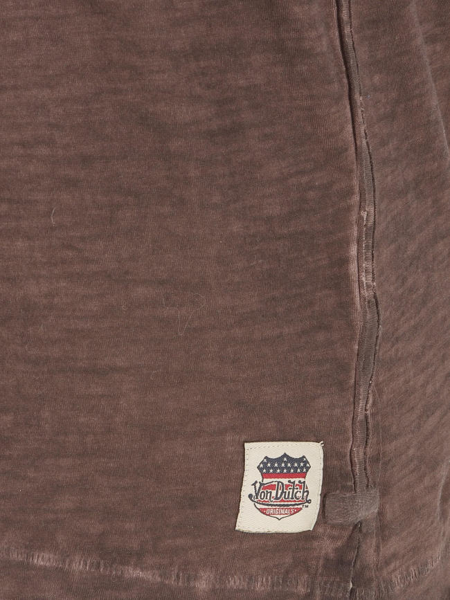 T-shirt tee retro marron - Von Dutch