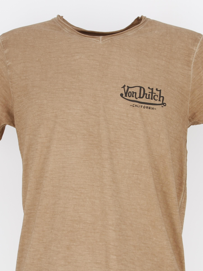 T-shirt badog marron homme - Von Dutch