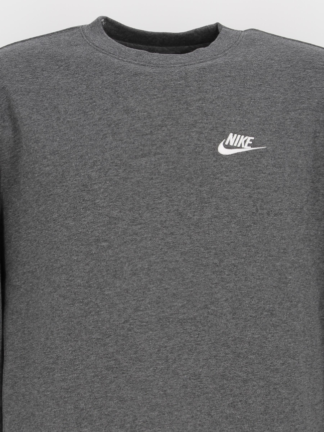 Sweat nsw club crew gris homme - Nike