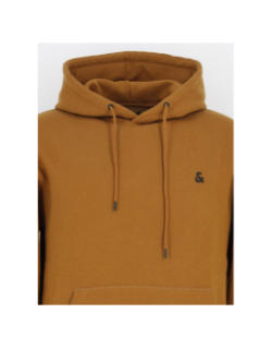 Sweat à capuche star roof marron homme - Jack & Jones