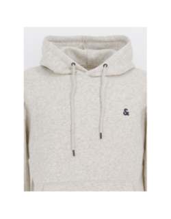 Sweat à capuche star roof écru homme - Jack & Jones