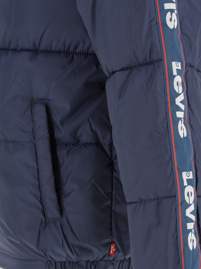 Doudoune à capuche colorblock bleu marine garçon - Levi's