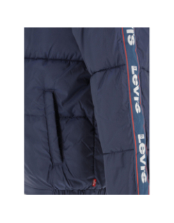 Doudoune à capuche colorblock bleu marine garçon - Levi's