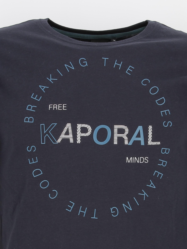 T-shirt manches longues modinb12 bleu marine garçon - Kaporal