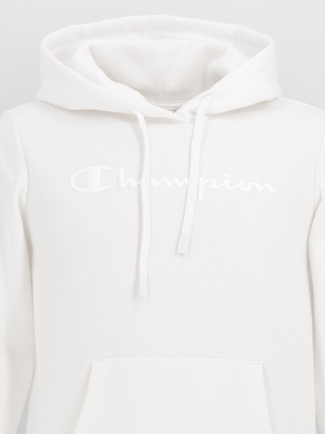 Sweat à capuche hooded blanc femme - Champion