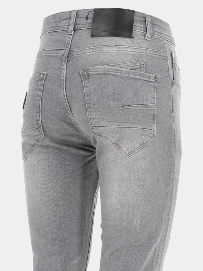 Jean skinny effet usé gris homme - Project X Paris