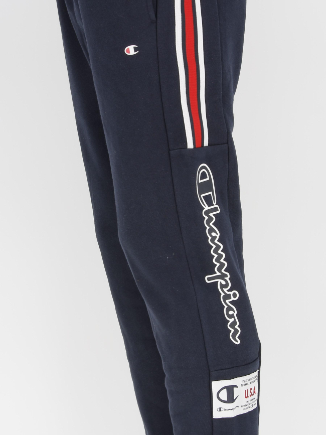 Jogging rib cuff tricolore bleu marine homme - Champion