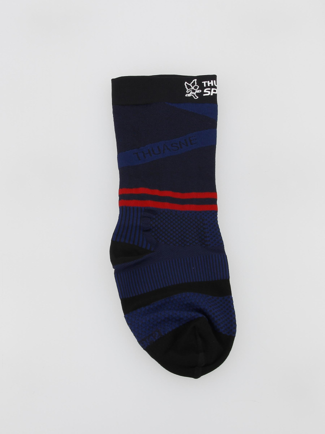 Mi-chaussettes de compression running bleu - Thuasne