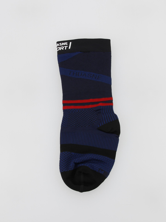 Mi-chaussettes de compression running bleu - Thuasne