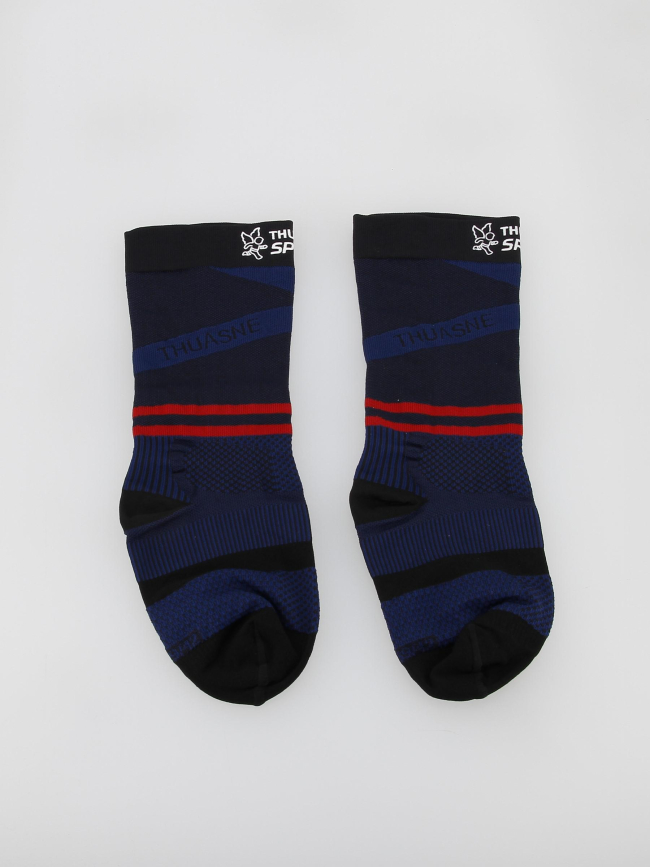 Mi-chaussettes de compression running bleu - Thuasne