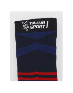 Mi-chaussettes de compression running bleu - Thuasne