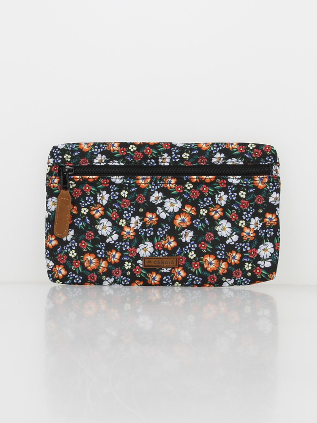 Pochette toledo noir fleuri - Cabaïa