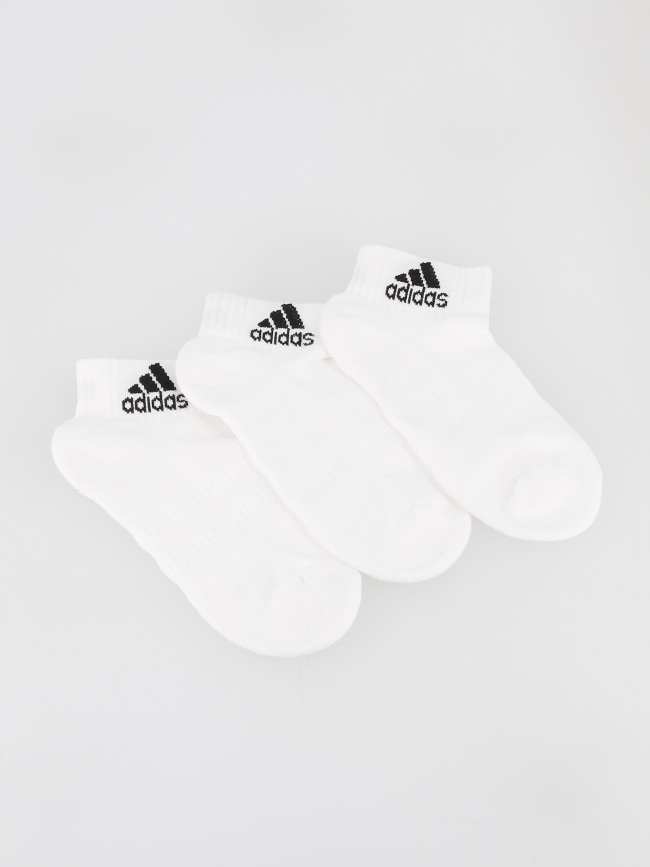 Pack 3 paires socquettes sport cuch blanc enfant - Adidas