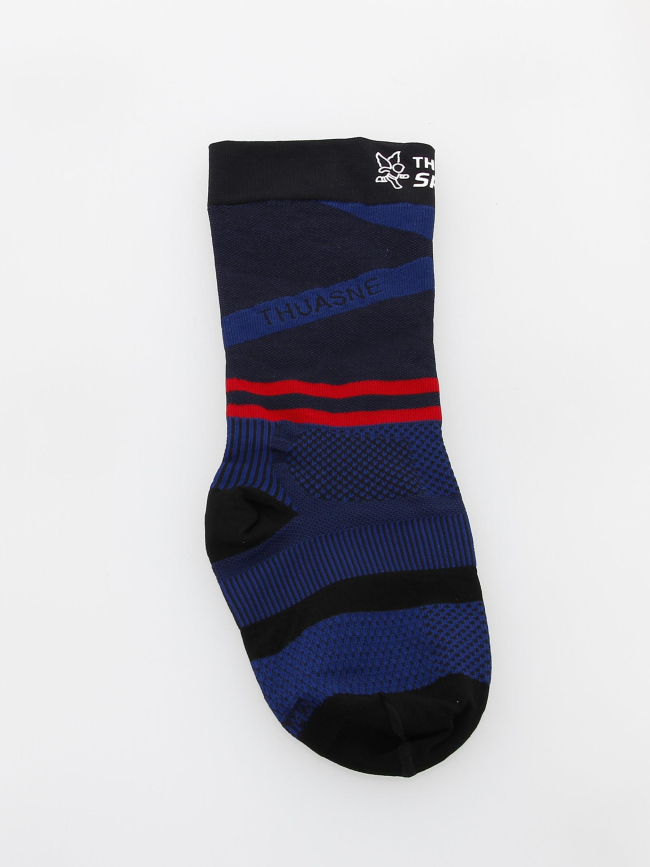 Mi-chaussettes de compression running bleu - Thuasne