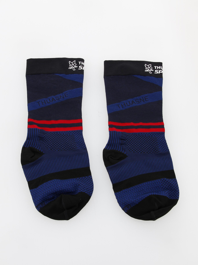 Mi-chaussettes de compression running bleu - Thuasne