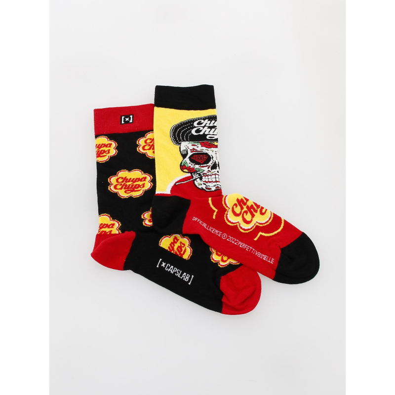 Chaussettes chupa chups jaune - Capslab