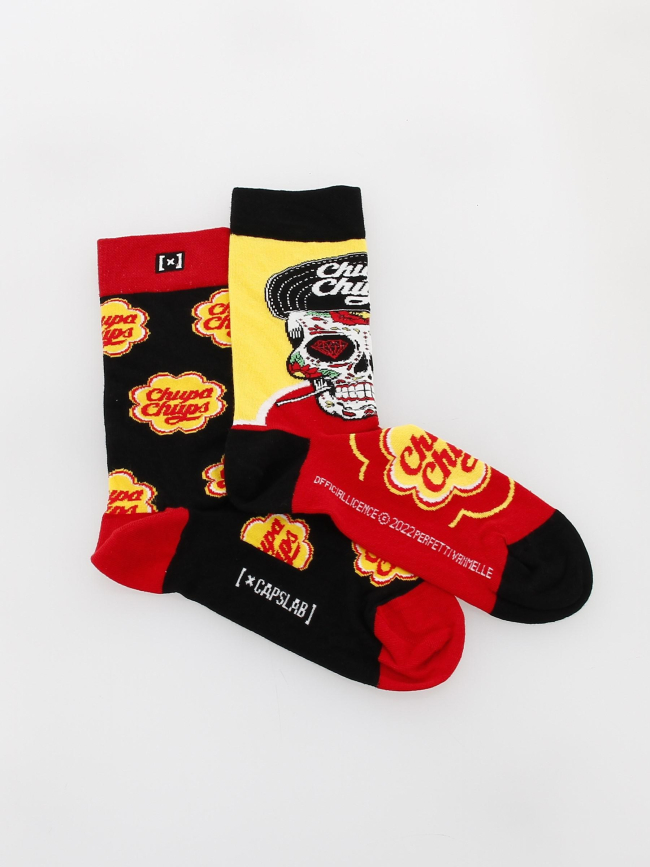 Chaussettes chupa chups jaune - Capslab