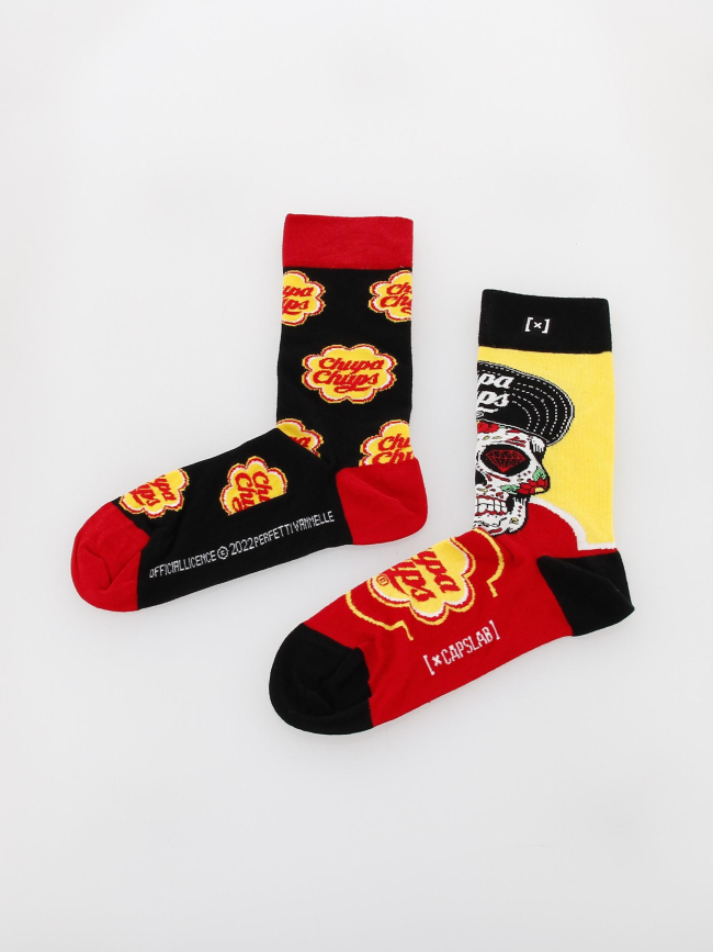 Chaussettes chupa chups jaune - Capslab