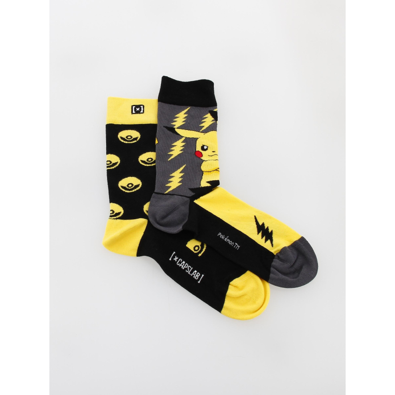 Chaussettes pokémon pika jaune - Capslab