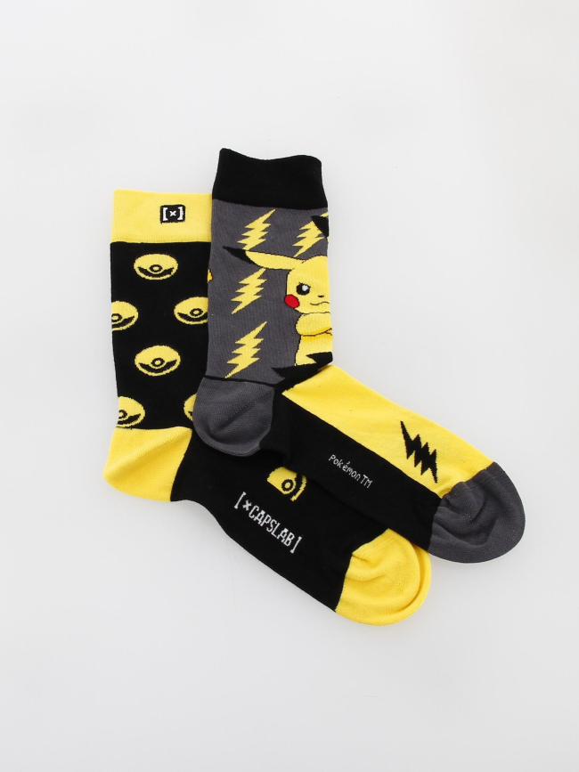Chaussettes pokémon pika jaune - Capslab