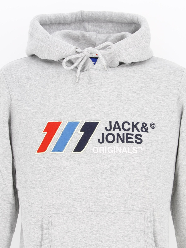 Sweat à capuche jorslope gris - Jack & Jones