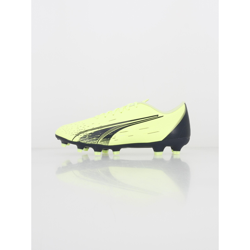 Chaussure de football ultra play jaune fluo homme - Puma