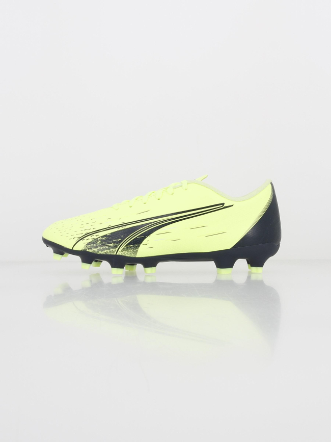 Chaussure de football ultra play jaune fluo homme - Puma